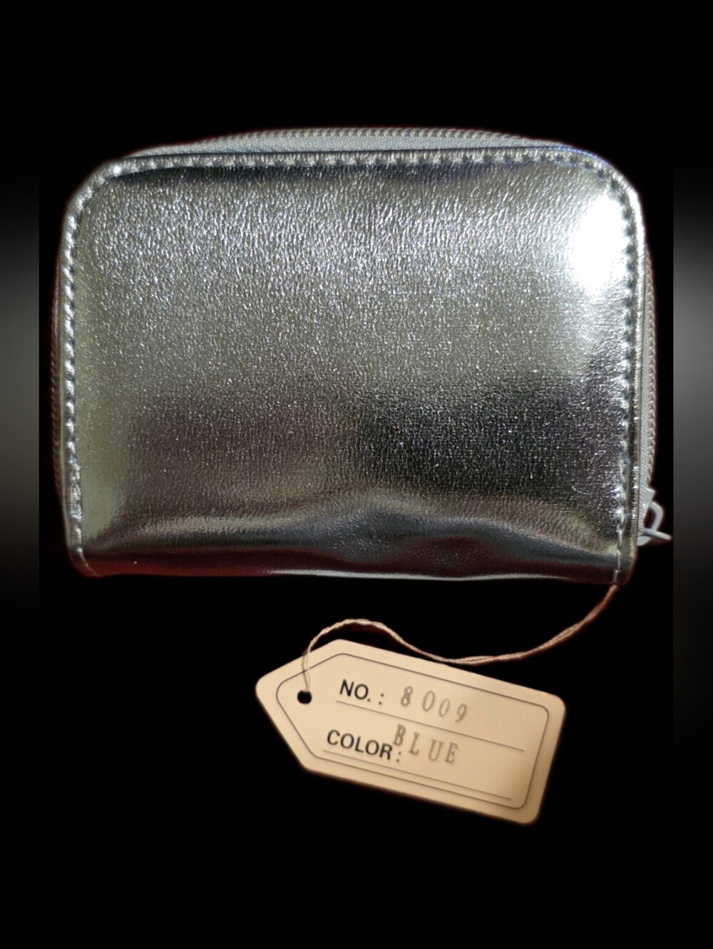 Metallic Blue Compact Wallet - Picture 2 of 5